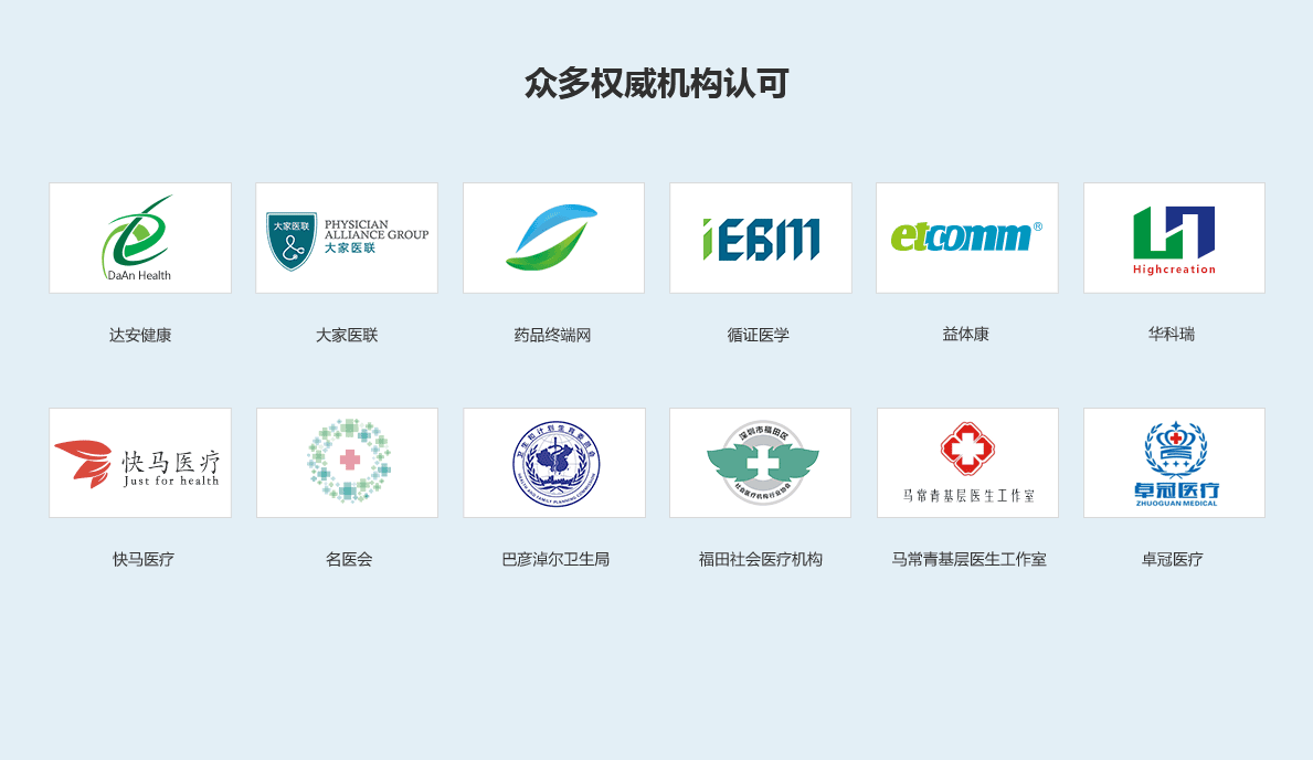 众多权威机构认证